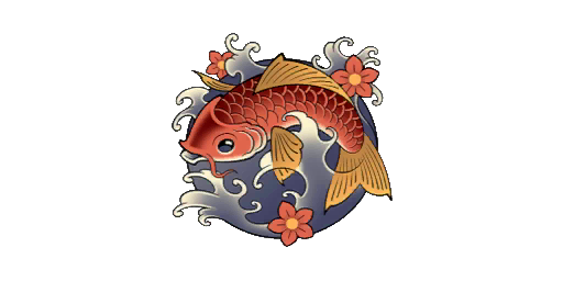 Sticker | Koi Tattoo